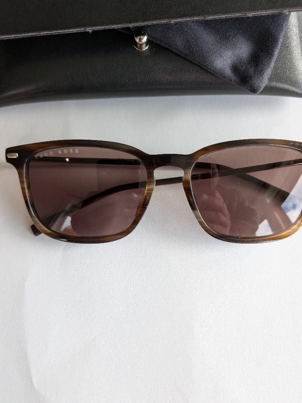 HUGO BOSS Sunglasses Men Brown tortoise